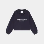 Eme Studios Oasis Polo in Black on front side