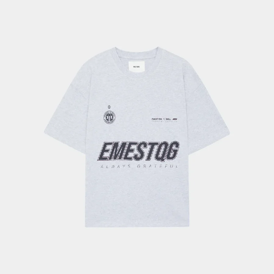Eme Studios Tactical Oversized T - Shirt - Heather Eme Studios Tactical Oversized T - Shirt in front side