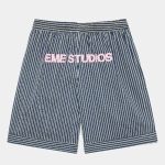 Eme Studios Shorts Boxy Botton - Navy Backside