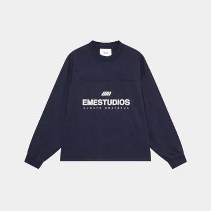 Eme Studios Knit in Navy on front side