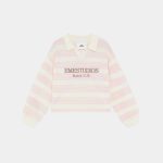 Eme studios Cotton Candy Polo in Pink on front side